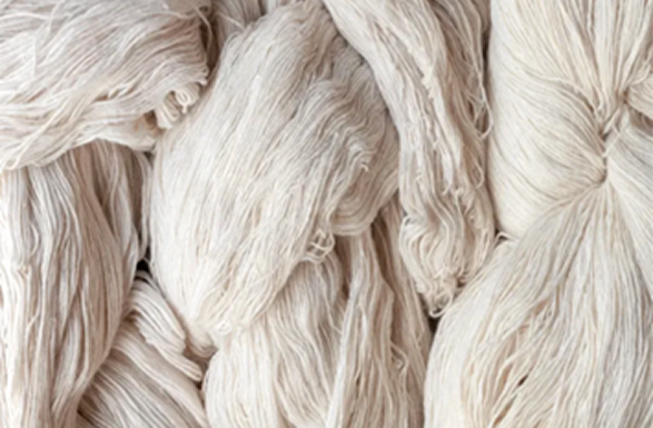Raw bamboo fiber yarn